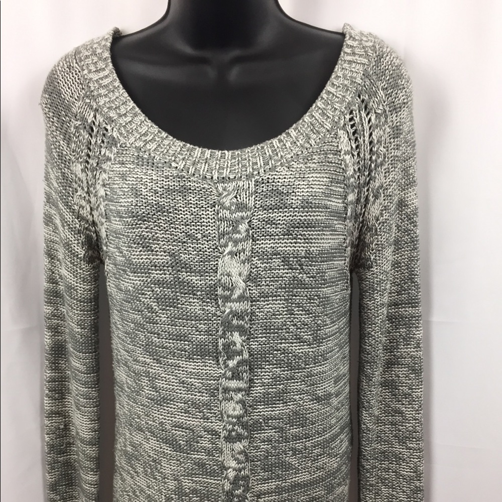 GUESS WOMEN'S LONG SLEEVE GRAY KNIT SIZE SMALL